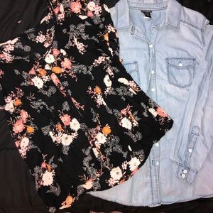 TORRID Button Down & Floral